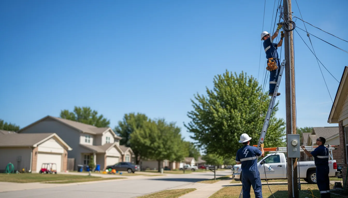 Residential electrician providing installation services in Austell, GA